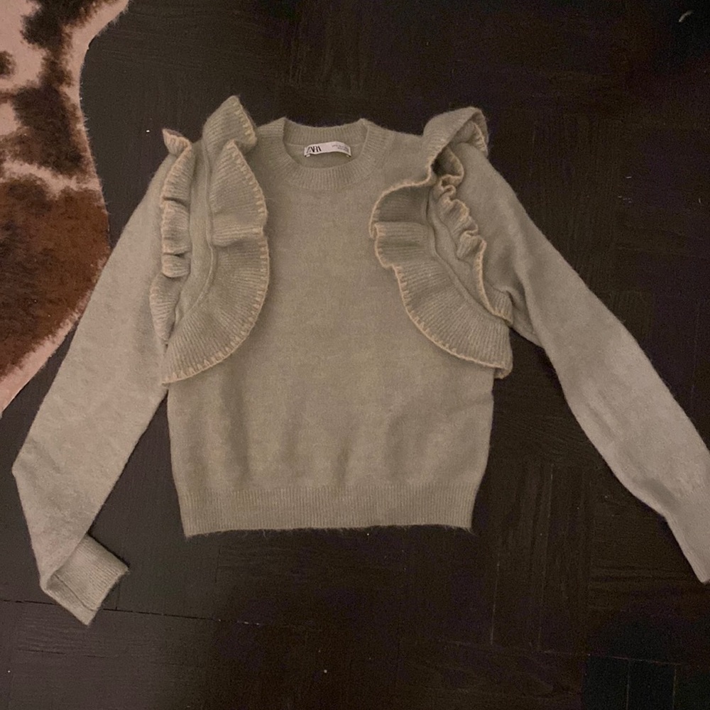 Mint green Zara sweater